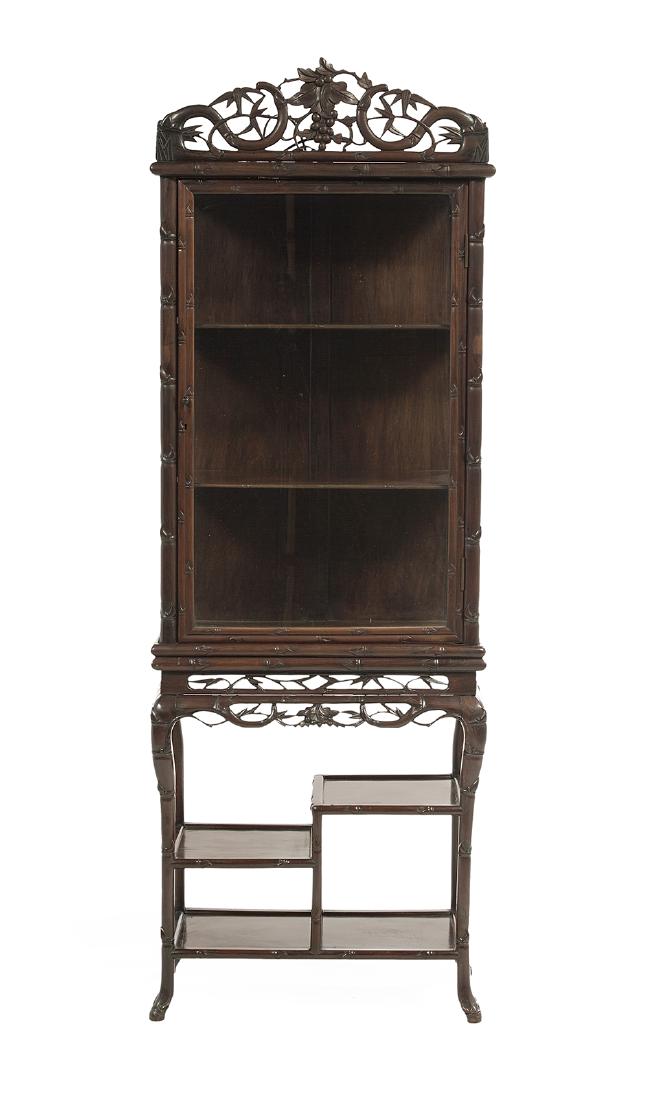 Chinese Rosewood Vitrine (1 of 2)
