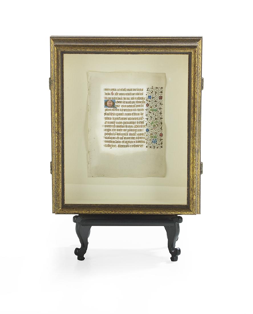 Page from an Illuminated Manuscript in Shadowbox (1 of 1)