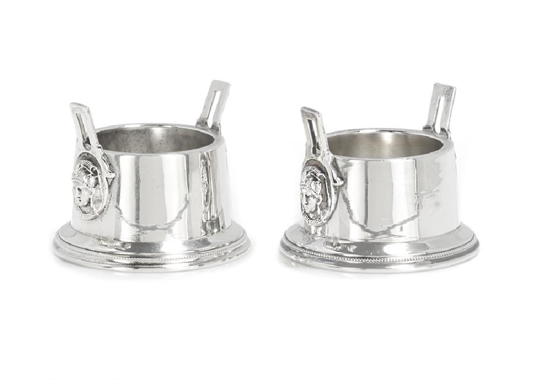 Pair of Wood & Hughes Coin Silver Salt Cellars (1 of 2)