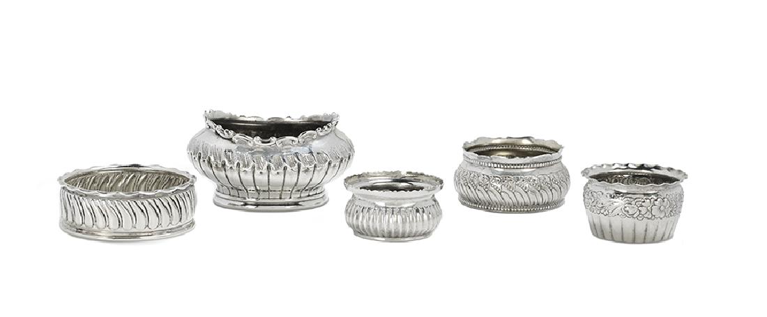 Five Gorham Sterling Silver Salt Cellars (1 of 2)