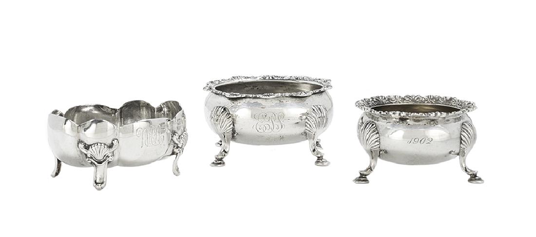 Three Gorham Sterling Silver Salt Cellars (1 of 1)