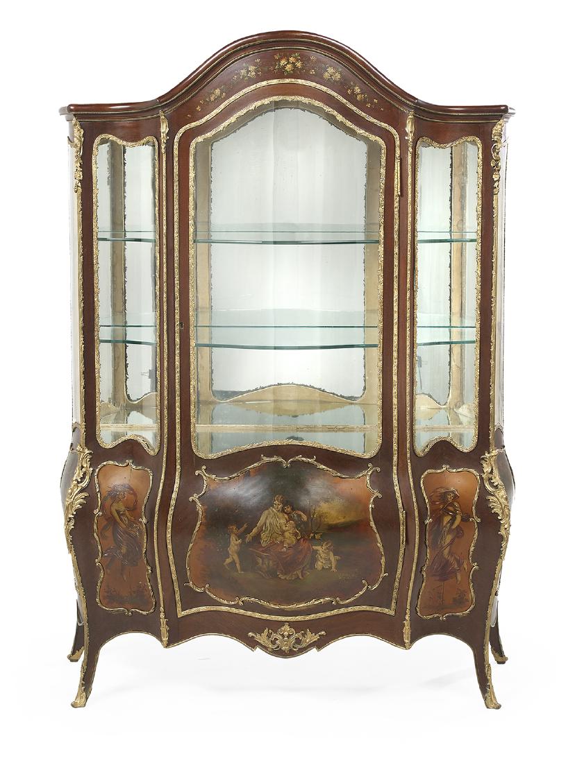 Louis XV-Style Mahogany Vitrine (1 of 5)