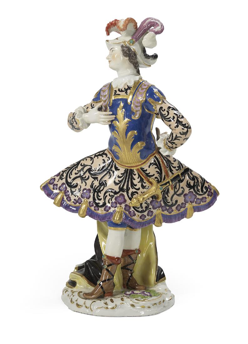 German Meissen Porcelain Figure of a Dancer (1 of 3)