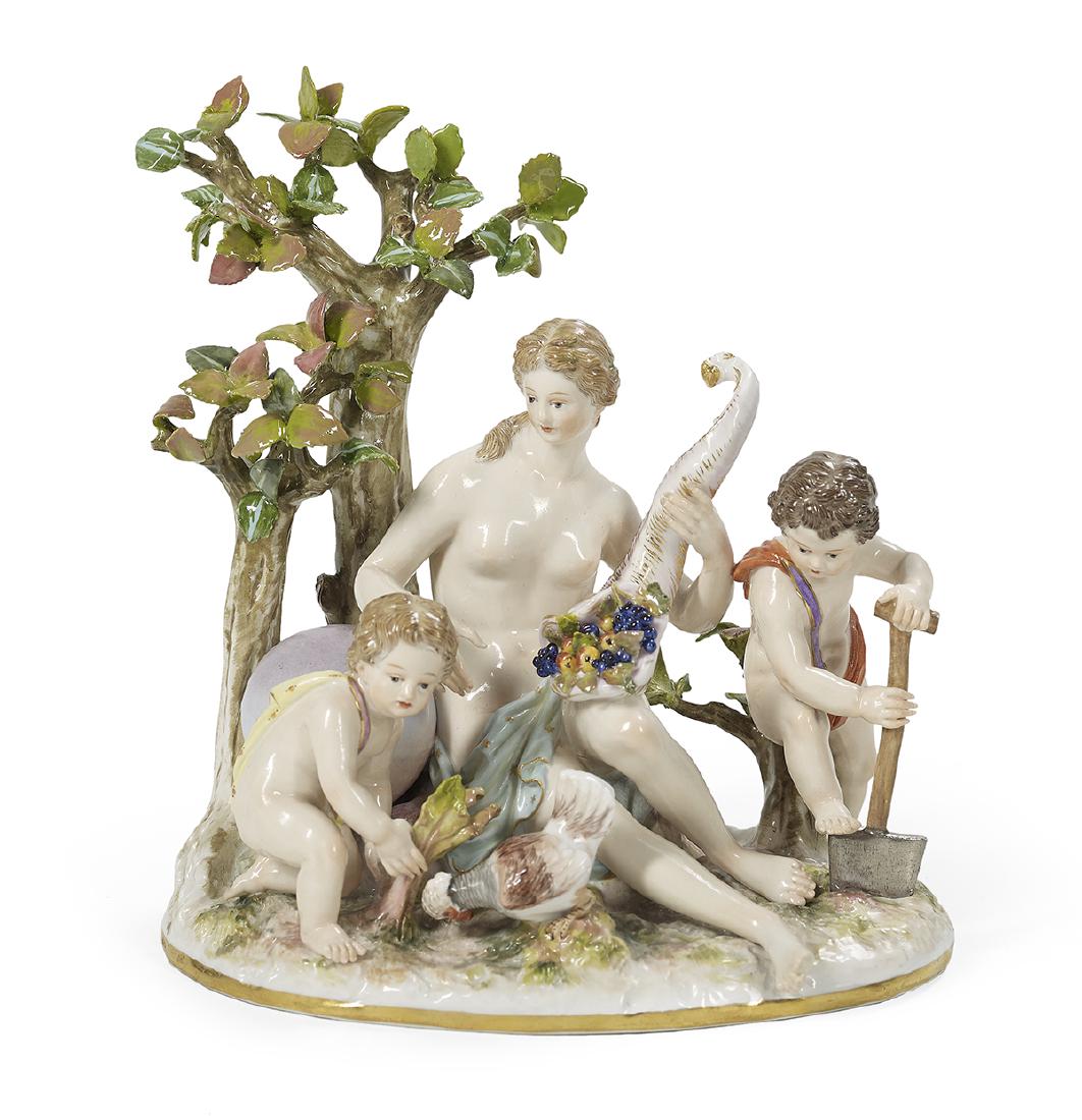 German Meissen Porcelain Figural Group (1 of 3)