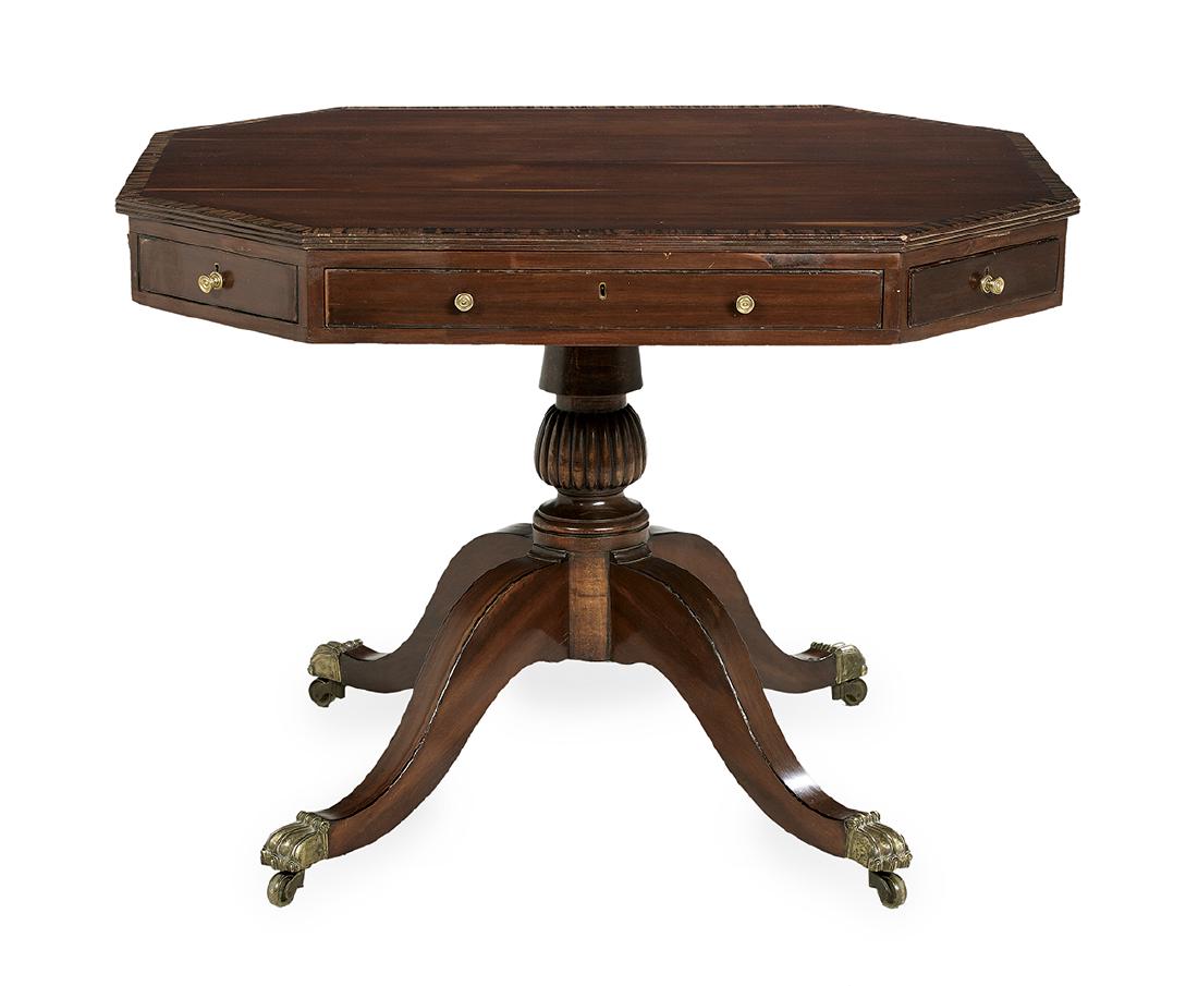 Regency Mahogany Center Table (1 of 3)