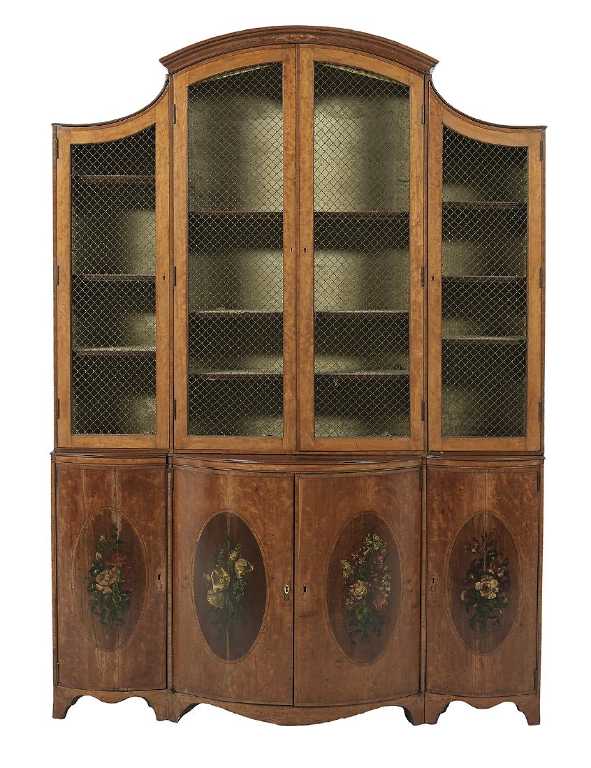 Edwardian Satinwood Bookcase (1 of 3)