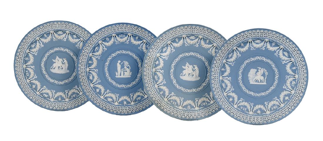 Four Wedgwood Jasperware Plates (1 of 1)