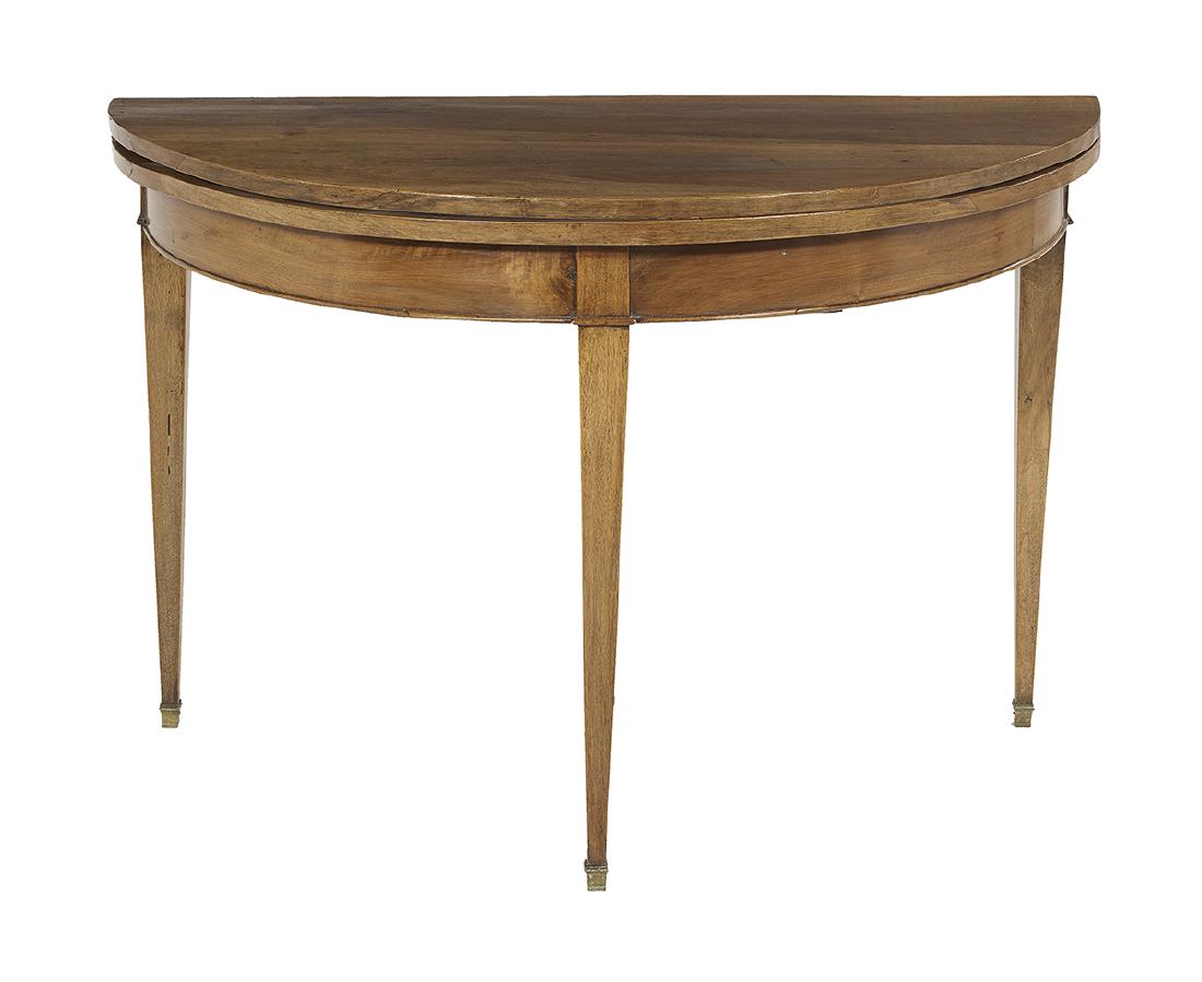 George III Mahogany Demi-lune Games Table (1 of 2)