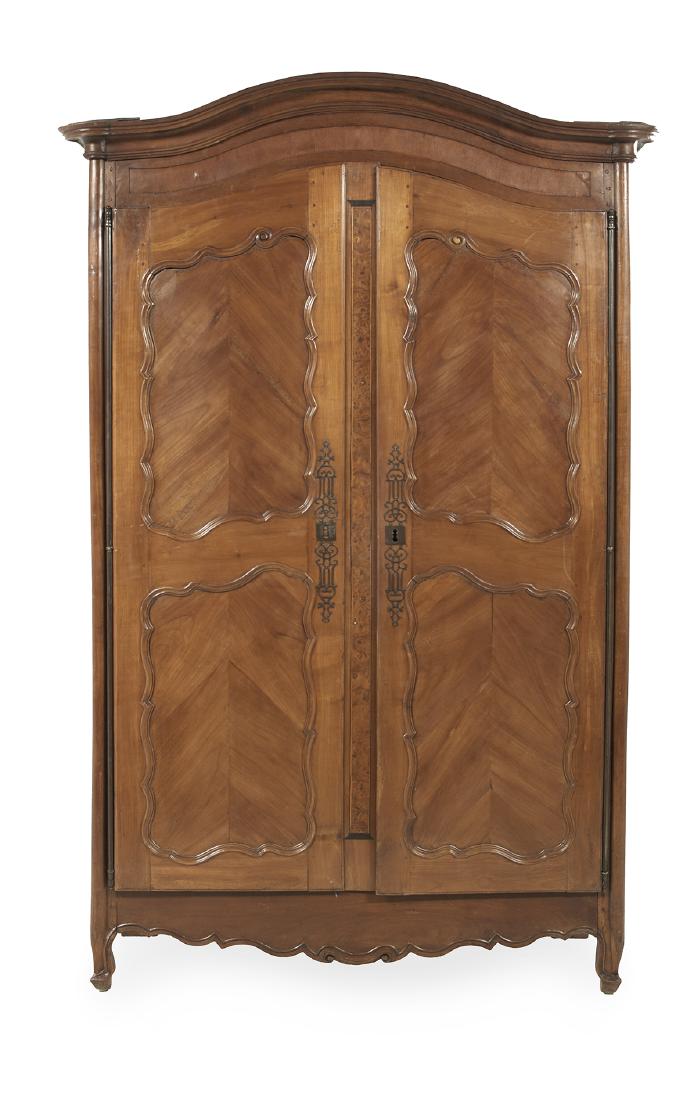 French Provincial Fruitwood Armoire (1 of 4)
