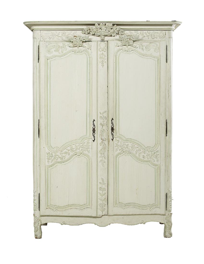 Louis XV Polychrome Armoire (1 of 4)