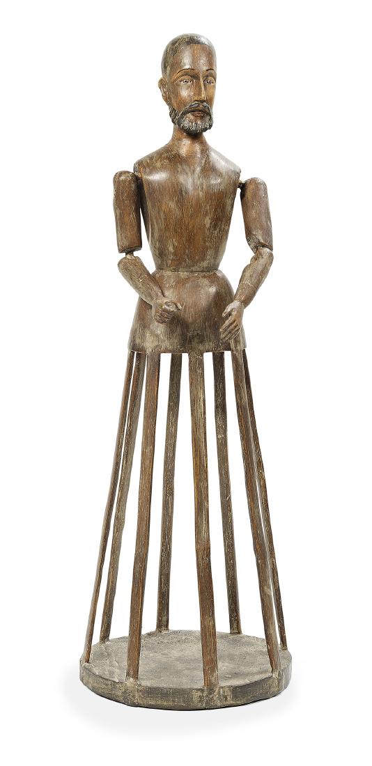 Latin American Cage Doll Depicting a Priest (1 of 2)