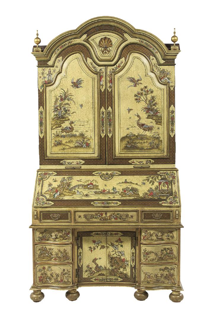 Continental-Style Polychrome Secretary (1 of 3)