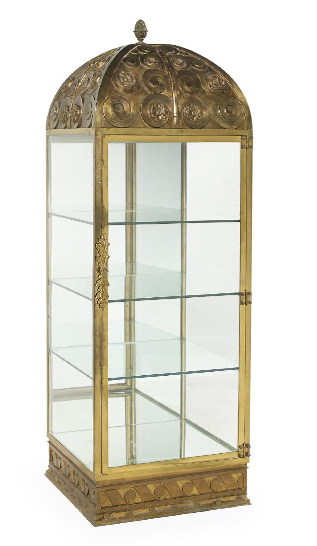Highly Unusual Art Deco Cast Bronze Vitrine (1 of 1)