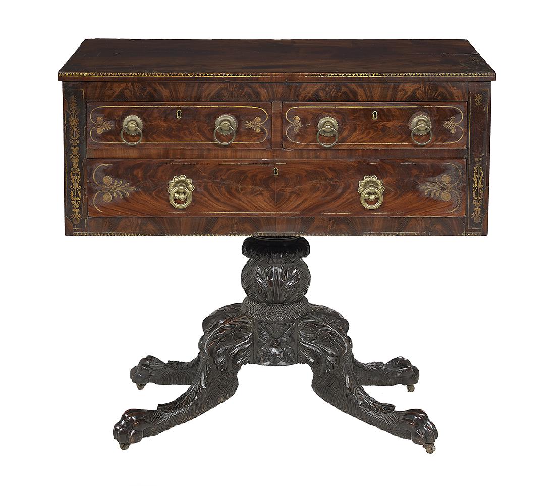 American Classical Mahogany Dressing Table (1 of 2)