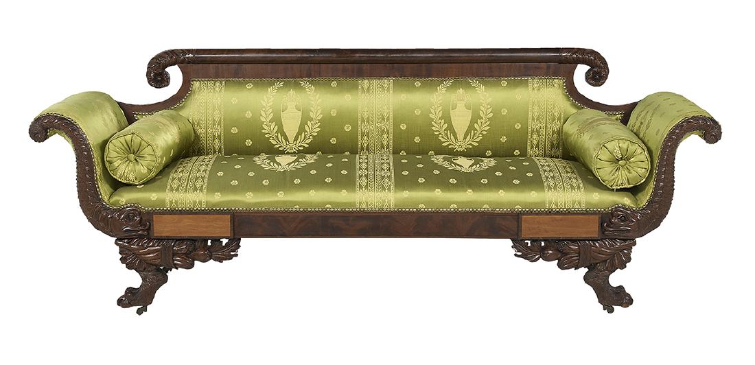 American Classical Mahogany Sofa (1 of 2)