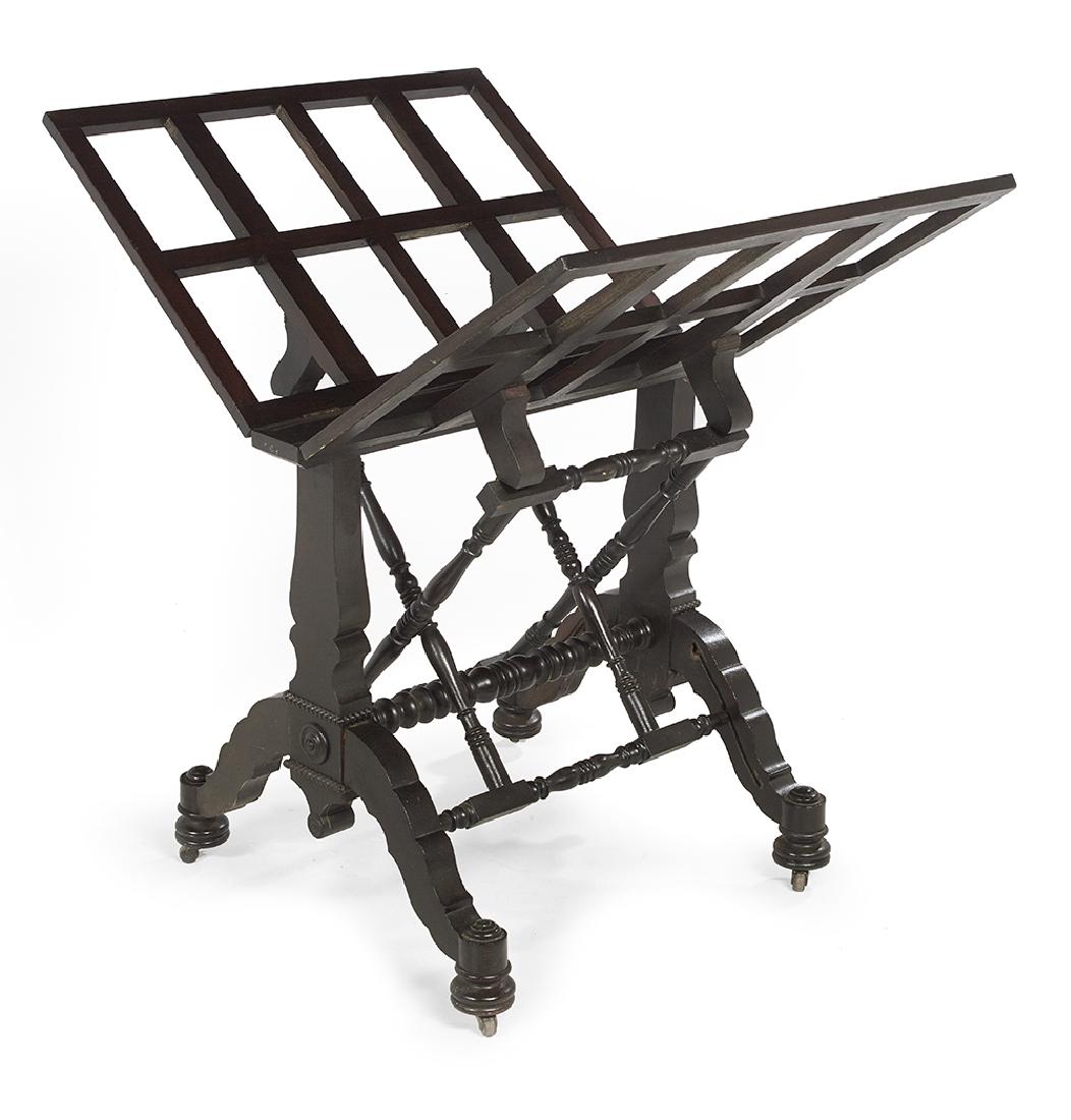 American Renaissance Revival Walnut Folio Stand (1 of 2)