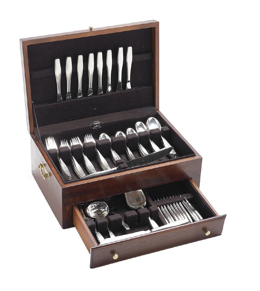 Hans Hansen "Charlotte" Silver Flatware Set (1 of 2)