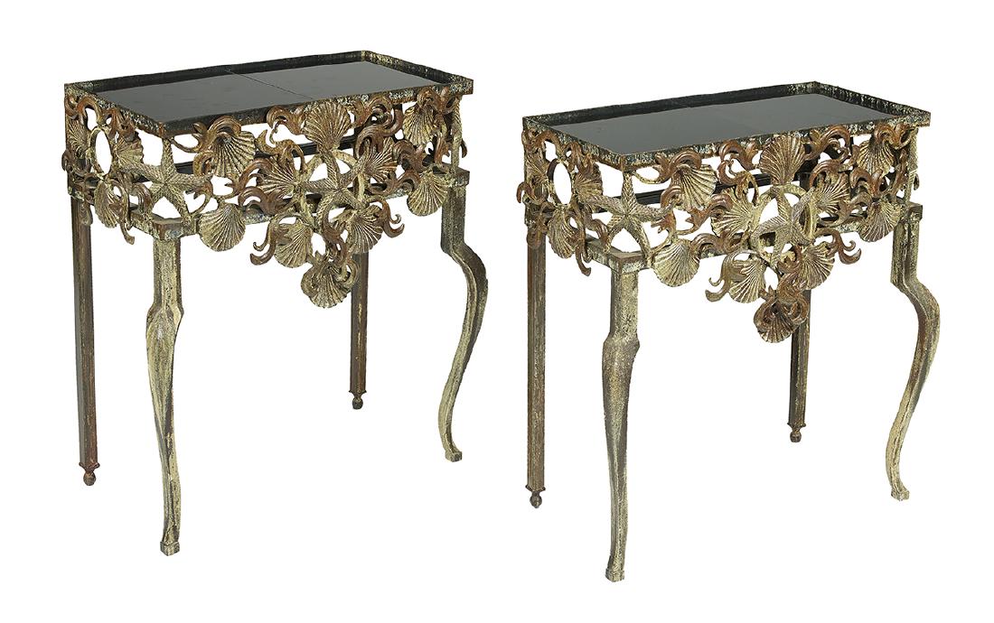 Pair of Cast and Wrought Steel Tables (1 of 1)