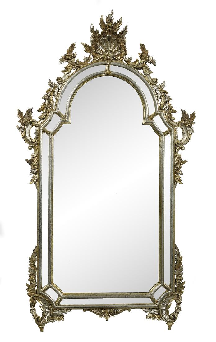 Silver Gilt Mirror in the Italian Baroque Taste (1 of 1)