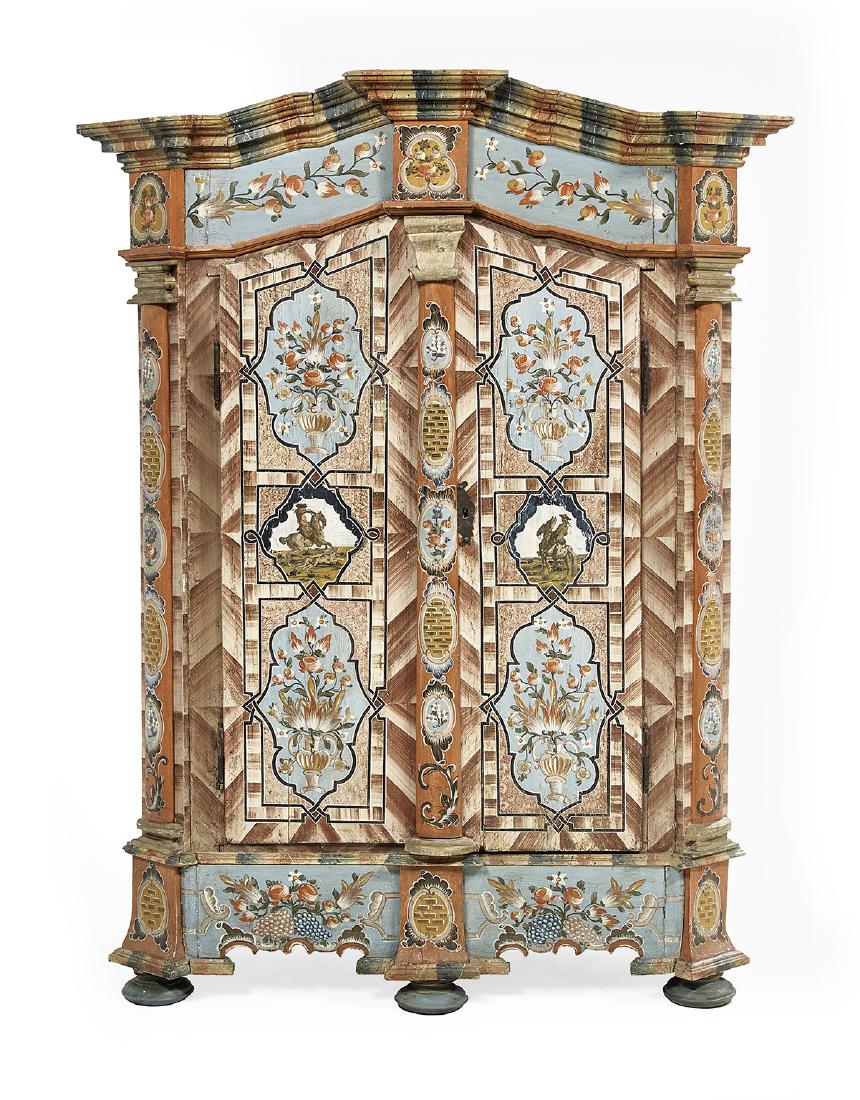 Continental Polychromed Armoire (1 of 4)