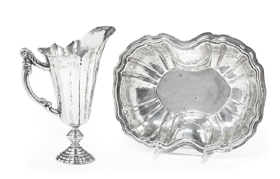 Italian Silver Ewer and Basin (1 of 1)