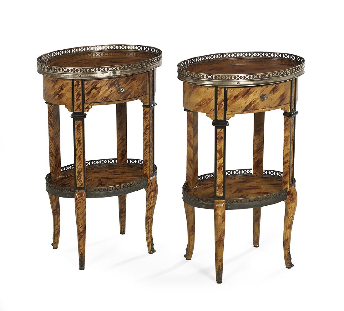 Pair of Louis XV/XVI-Style Occasional Tables (1 of 1)