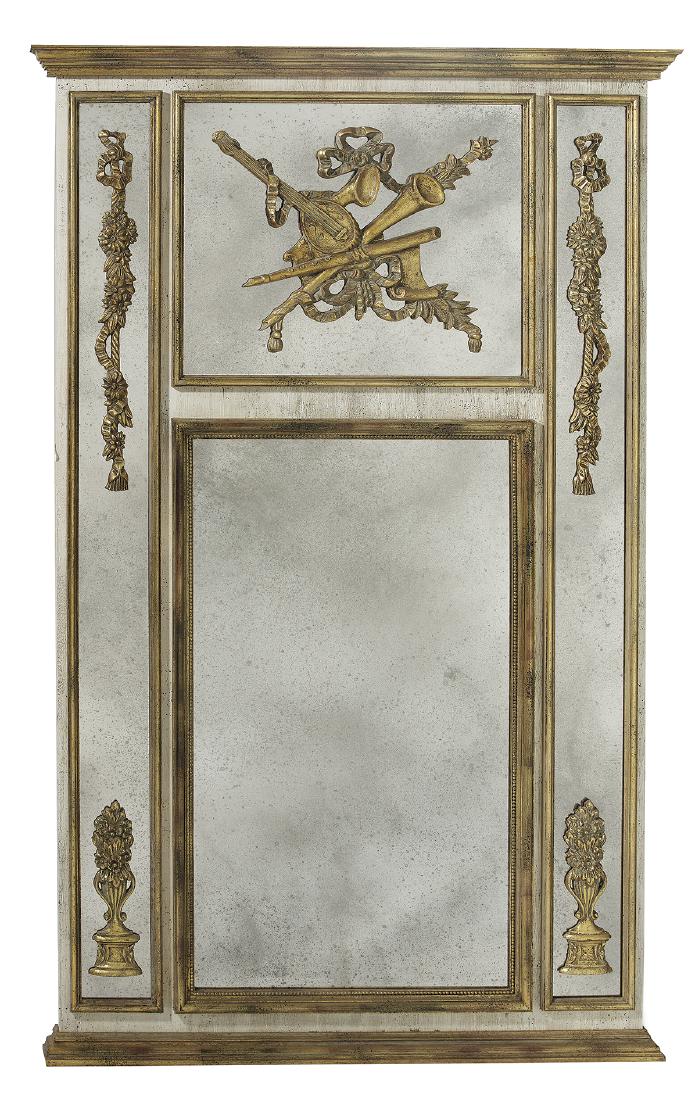 Mid-Century Parcel-Gilt Pier Mirror (1 of 1)