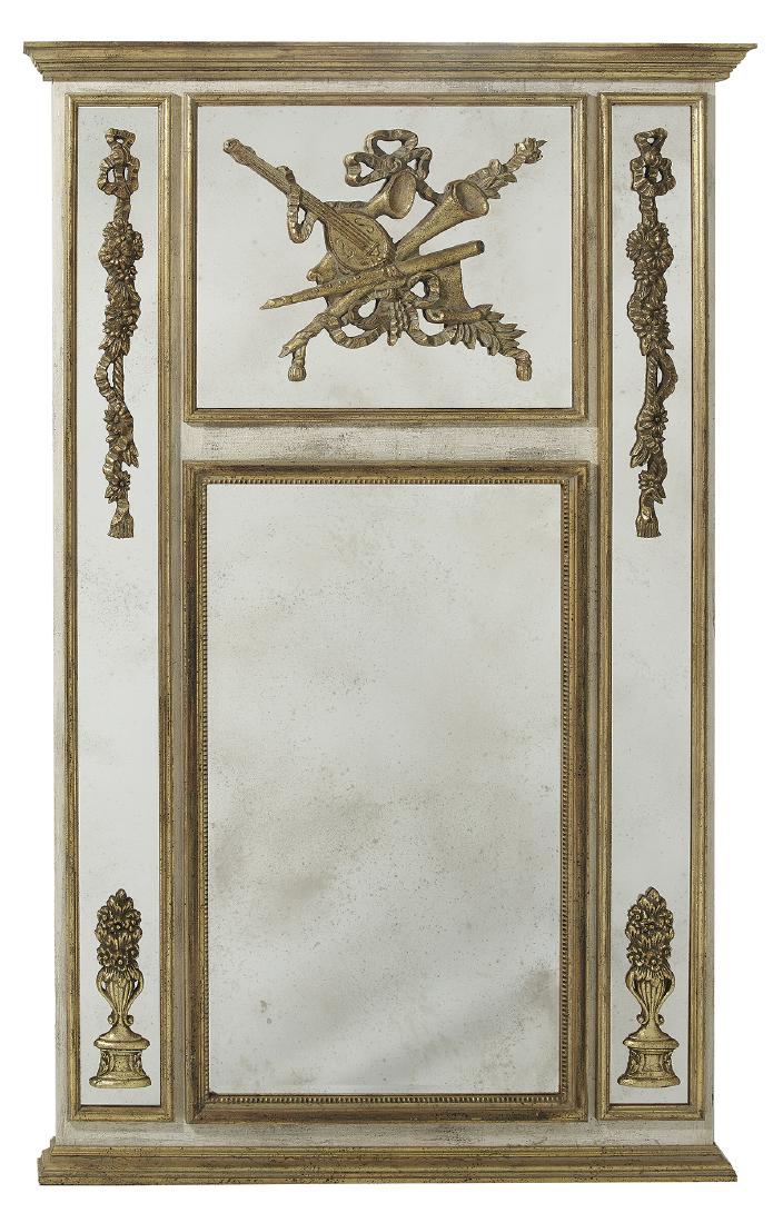 Mid-Century Parcel-Gilt Pier Mirror (1 of 1)