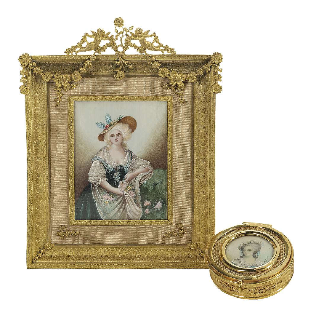 Two French Gilt-Bronze Objets d'Art (1 of 1)