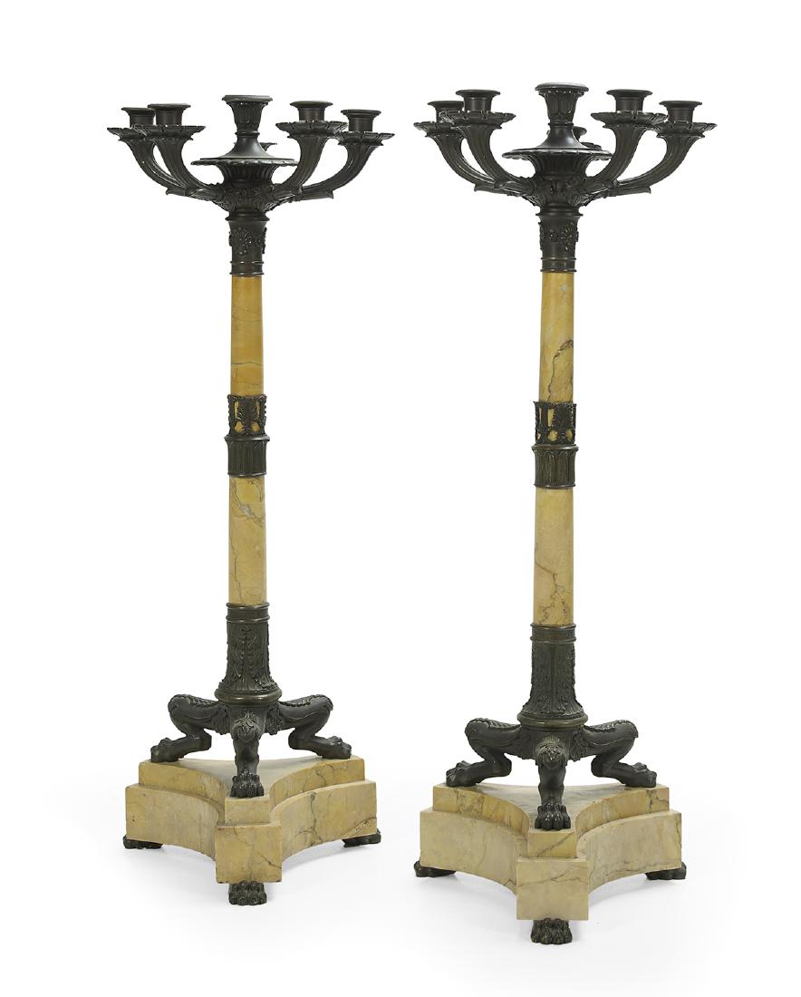 Pair of Restauration-Style Candelabra (1 of 1)