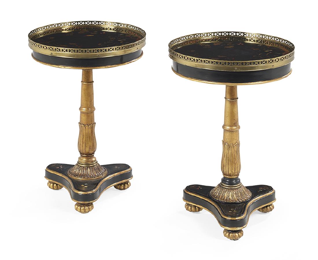 Pair of Chinoiserie-Decorated Side Tables (1 of 3)