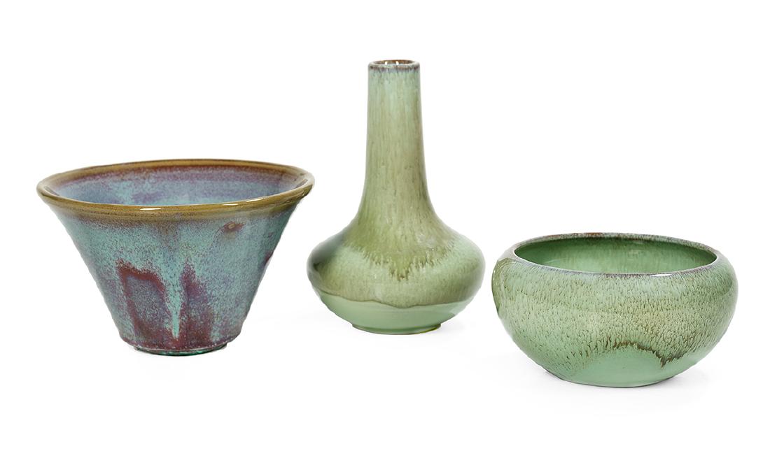 Three Pieces of Newcomb Guild Art Pottery (1 of 4)