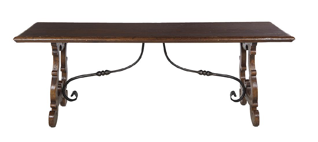 Spanish Oak and Iron Guardroom Table (1 of 2)