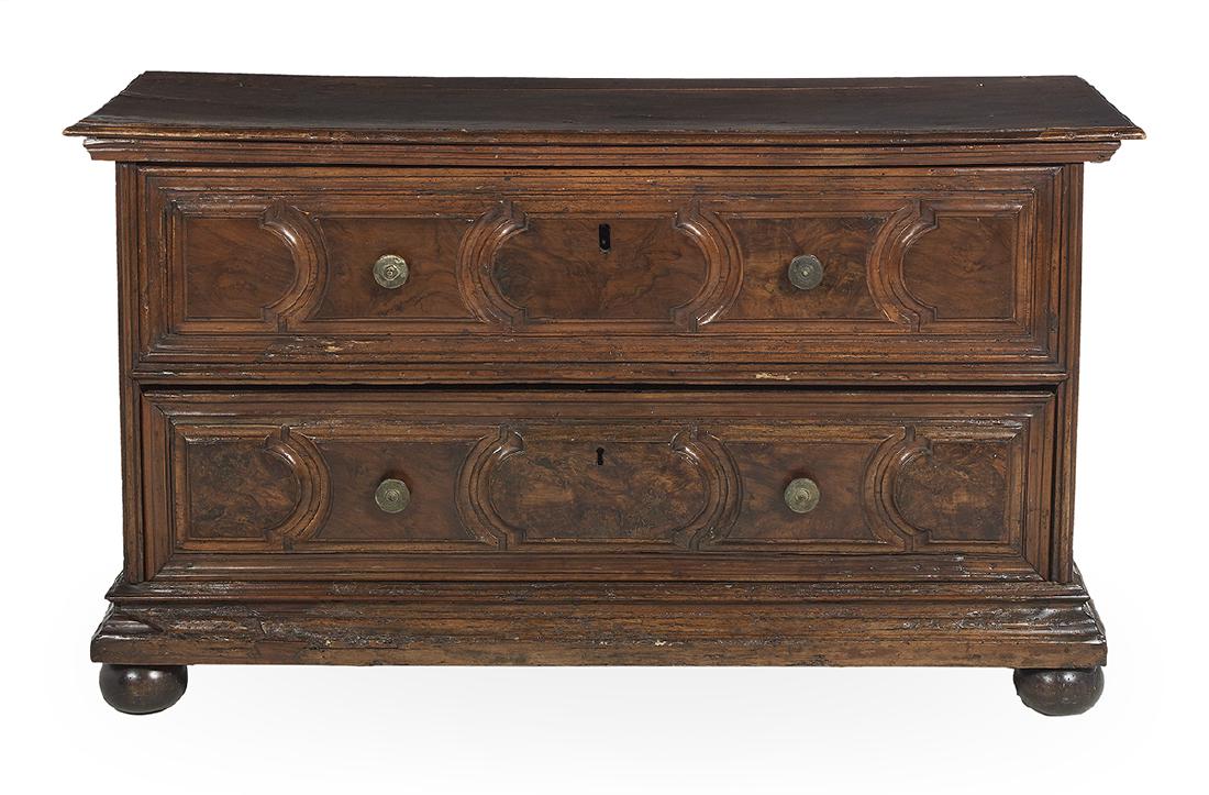 Provincial Walnut Raised Panel Blanket Chest (1 of 2)