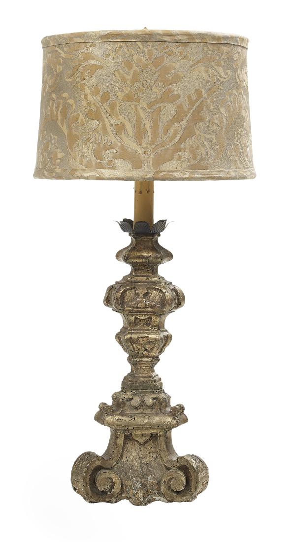 Italian Baroque Giltwood Altar Stick (1 of 1)