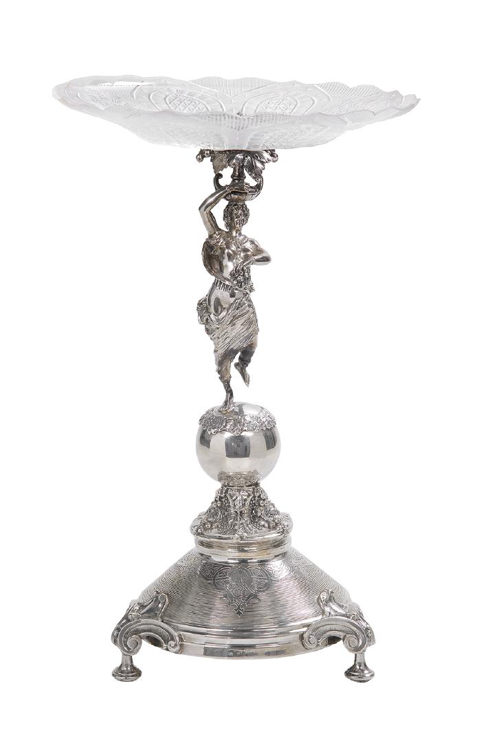 Turkish Sterling Silver and Glass Fruit Stand (1 of 4)