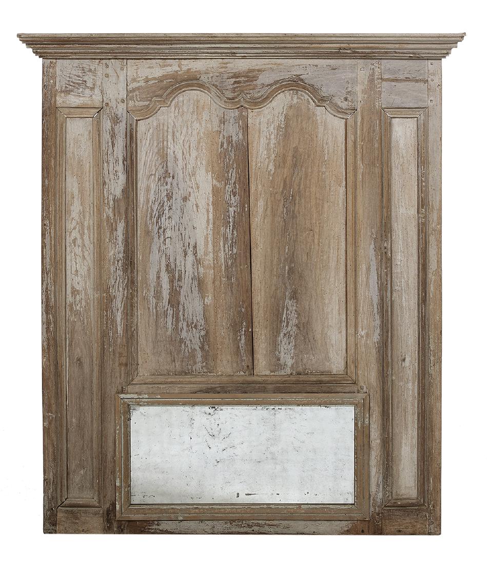 French Painted Architectural Trumeau Mirror (1 of 1)