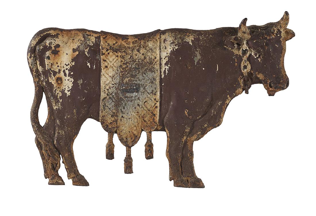 French Cast Iron Dairy or Butcher's Sign (1 of 1)