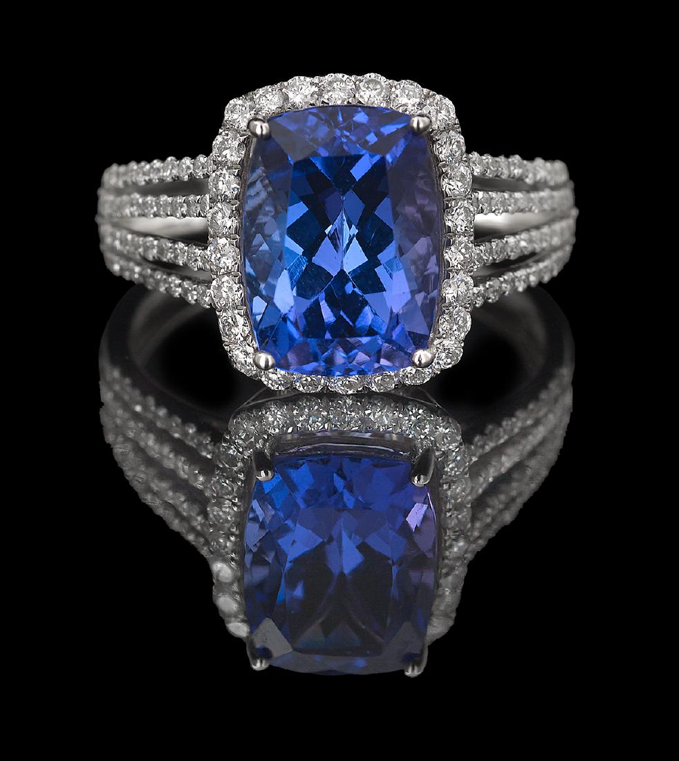 Tanzanite and Diamond Ring (1 of 1)