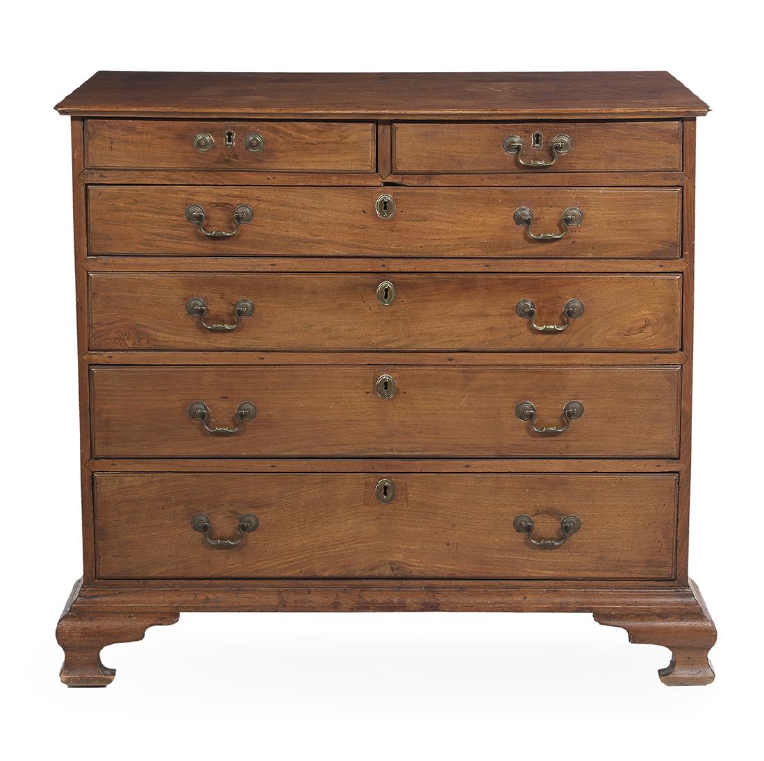 American Chippendale Walnut Chest of Drawers (1 of 2)