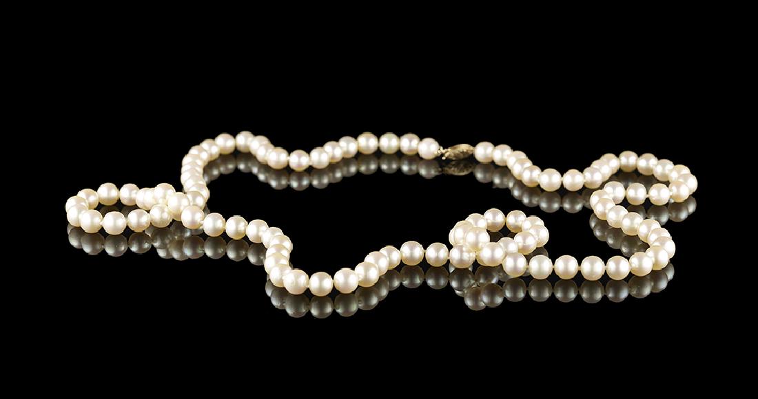 Opera-Length Pearl Necklace (1 of 1)