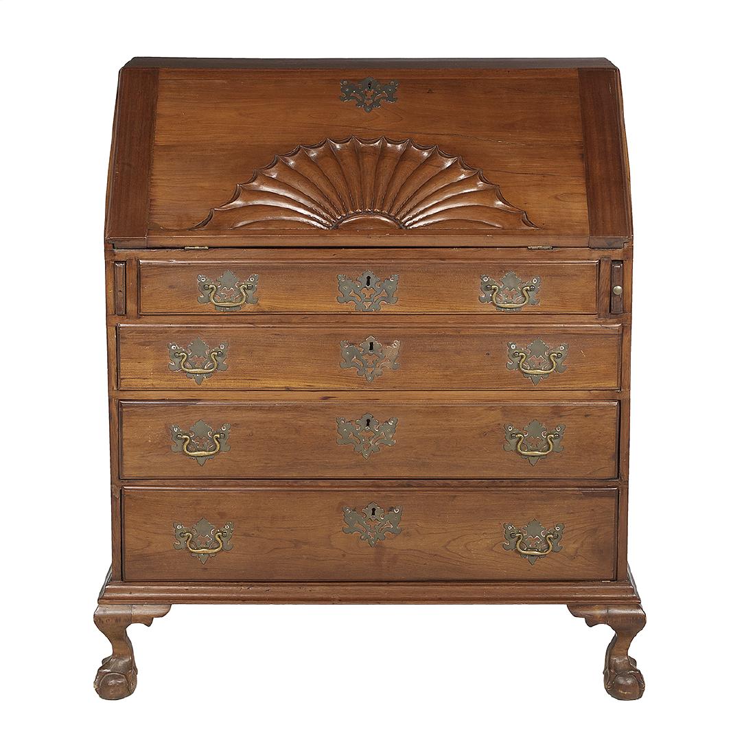 American Chippendale Cherry Slant-Lid Desk (1 of 2)