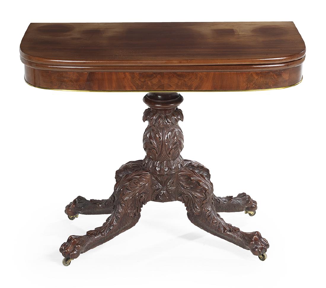 American Classical Mahogany Game Table (1 of 2)