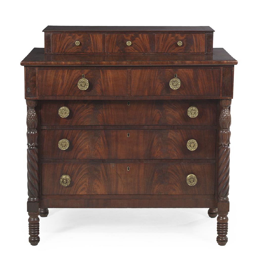 American Classical Mahogany Chest (1 of 2)