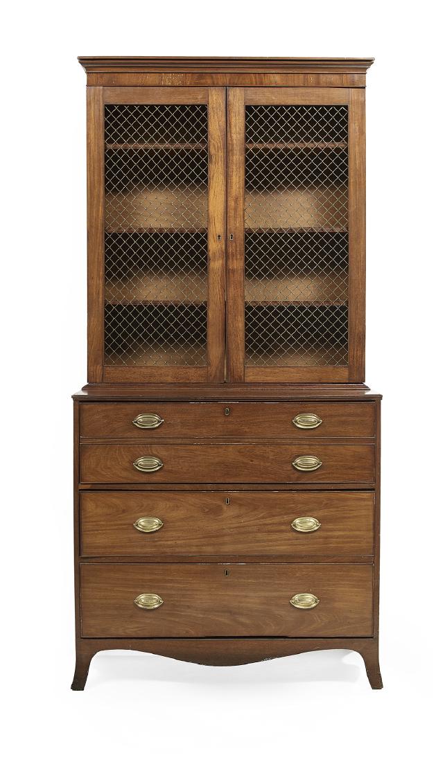 George III-Style Mahogany Secretary (1 of 3)