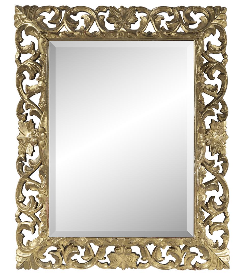 Spanish Baroque Style Giltwood Mirror (1 of 1)