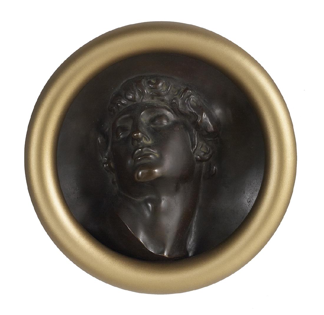 Continental Patinated Bronze Rondel of Apollo (1 of 1)