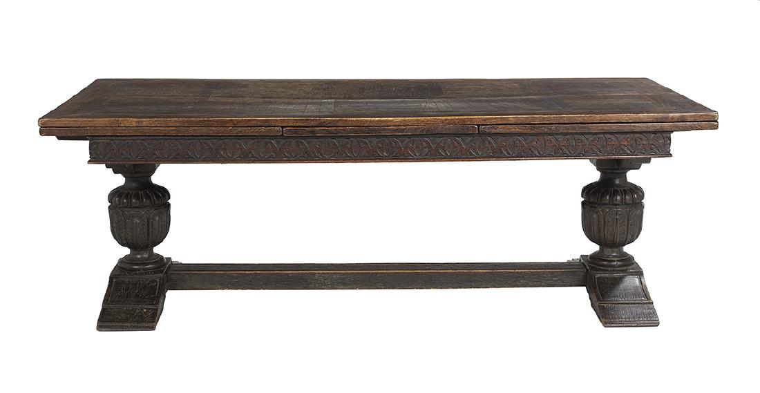 English Oak Draw-End Refectory Table (1 of 2)