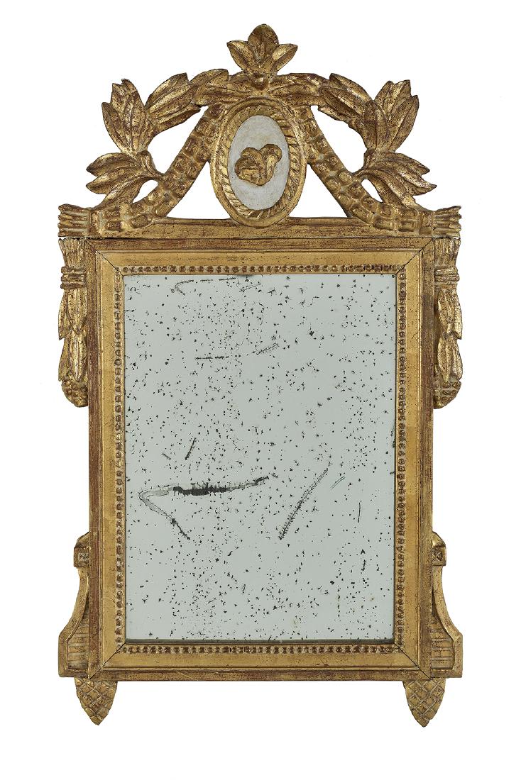 Italian Neoclassical-Style Parcel-Gilt Mirror (1 of 1)