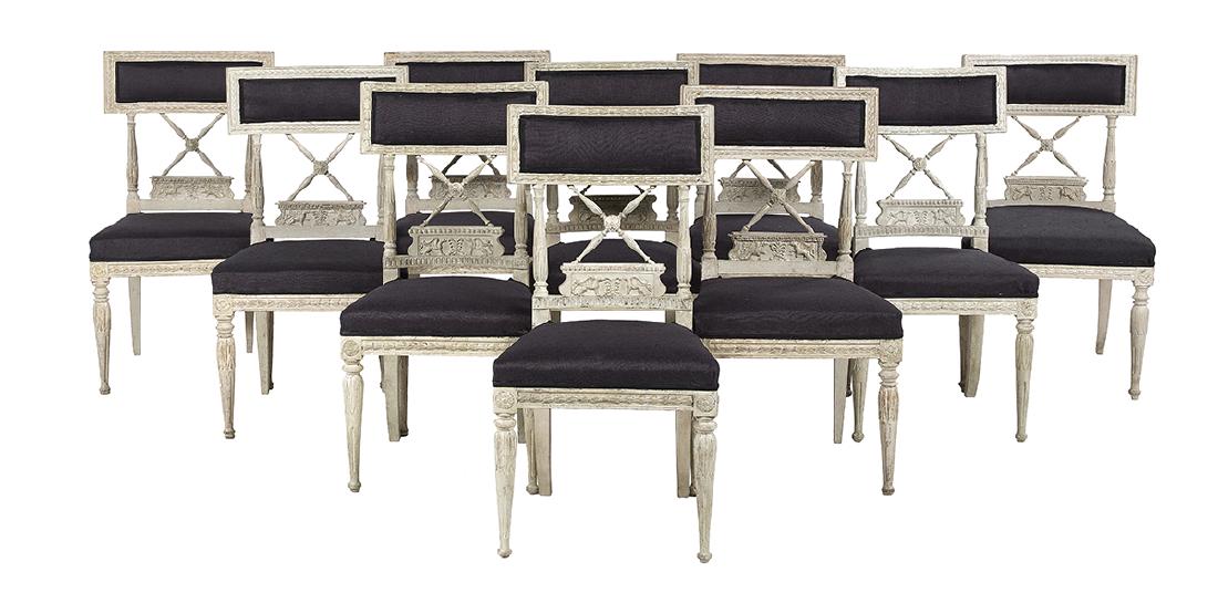 Ten Ephraim Stahl Painted Side Chairs (1 of 5)